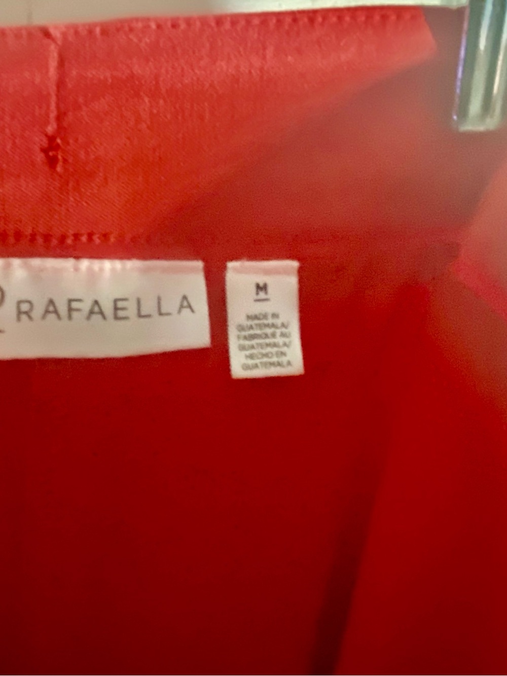 Rafaella Vibrant Red Mini Skirt with Silver Logo Accent - Picture 7 of 9